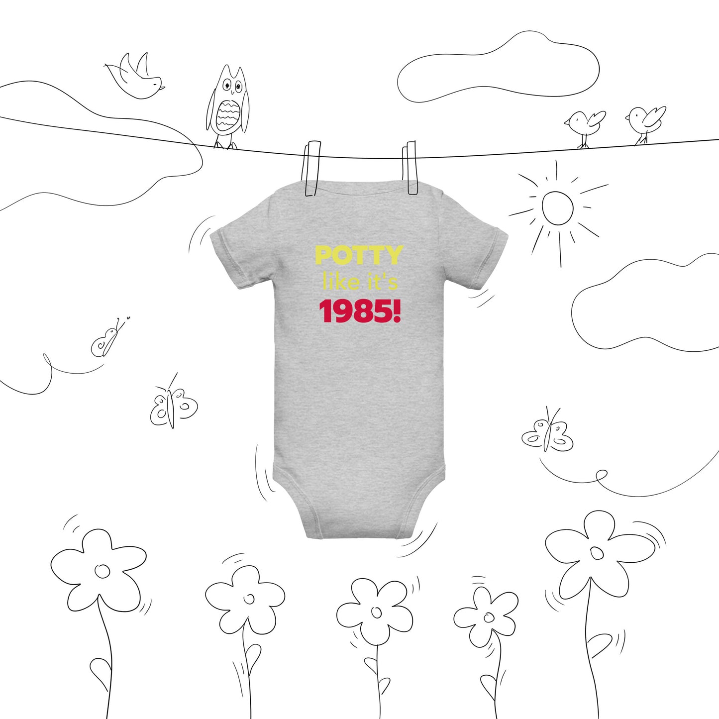 The 1985 Baby Short Sleeve Onesie