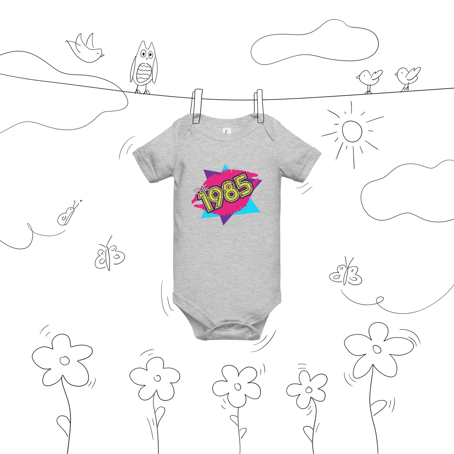 The 1985 Baby Short Sleeve Onesie