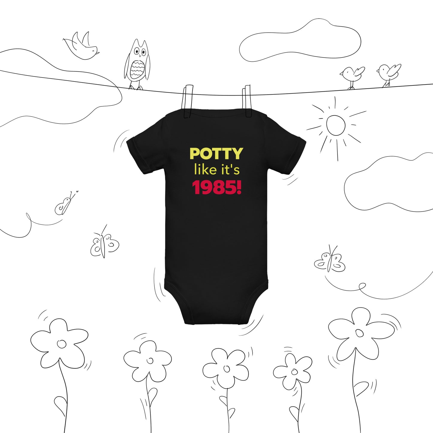 The 1985 Baby Short Sleeve Onesie