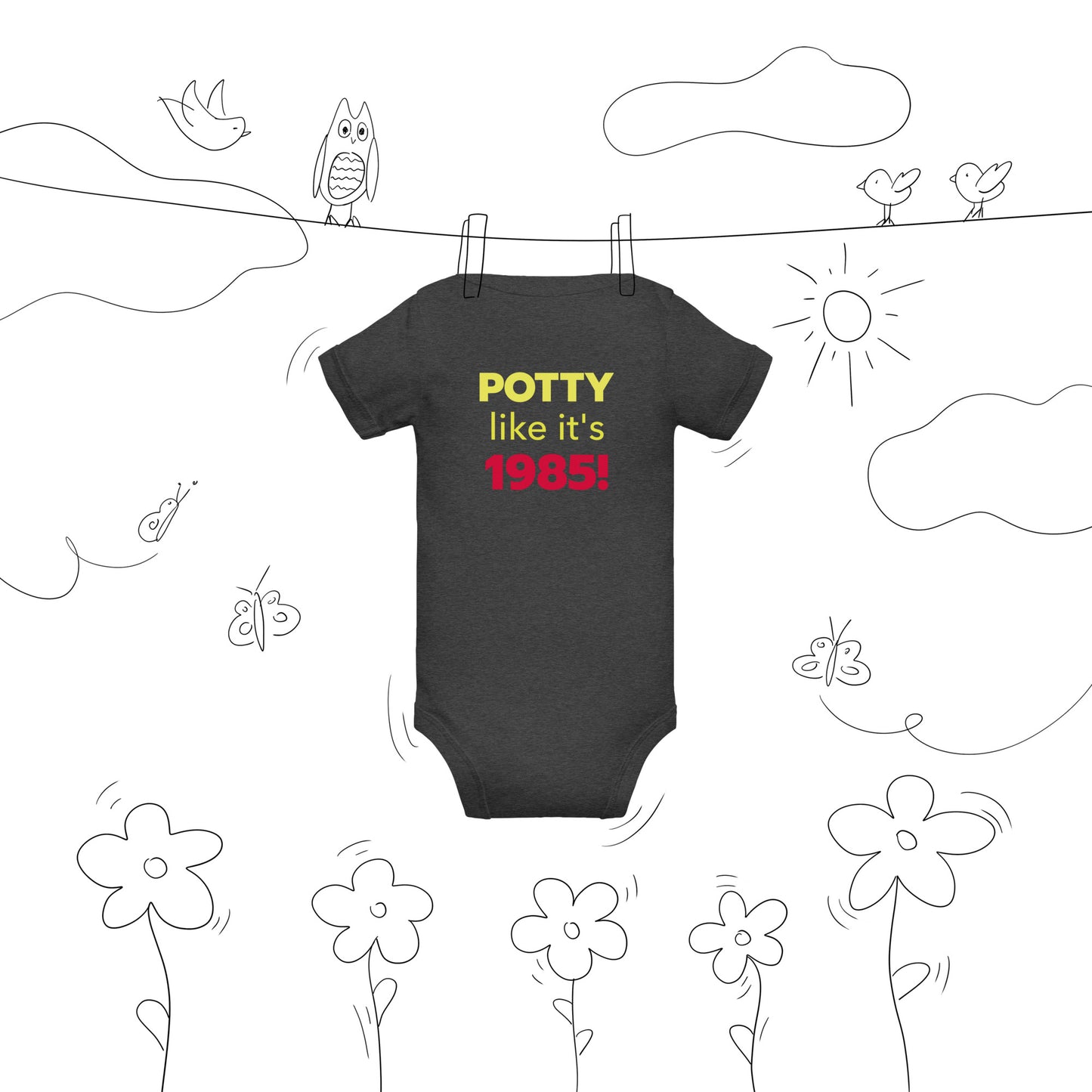 The 1985 Baby Short Sleeve Onesie