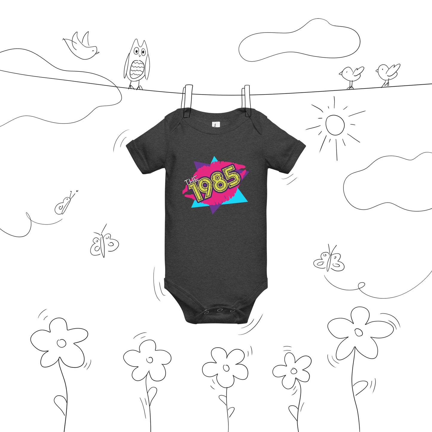 The 1985 Baby Short Sleeve Onesie