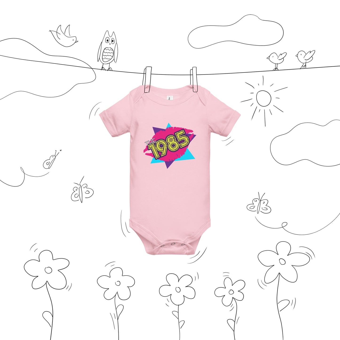 The 1985 Baby Short Sleeve Onesie