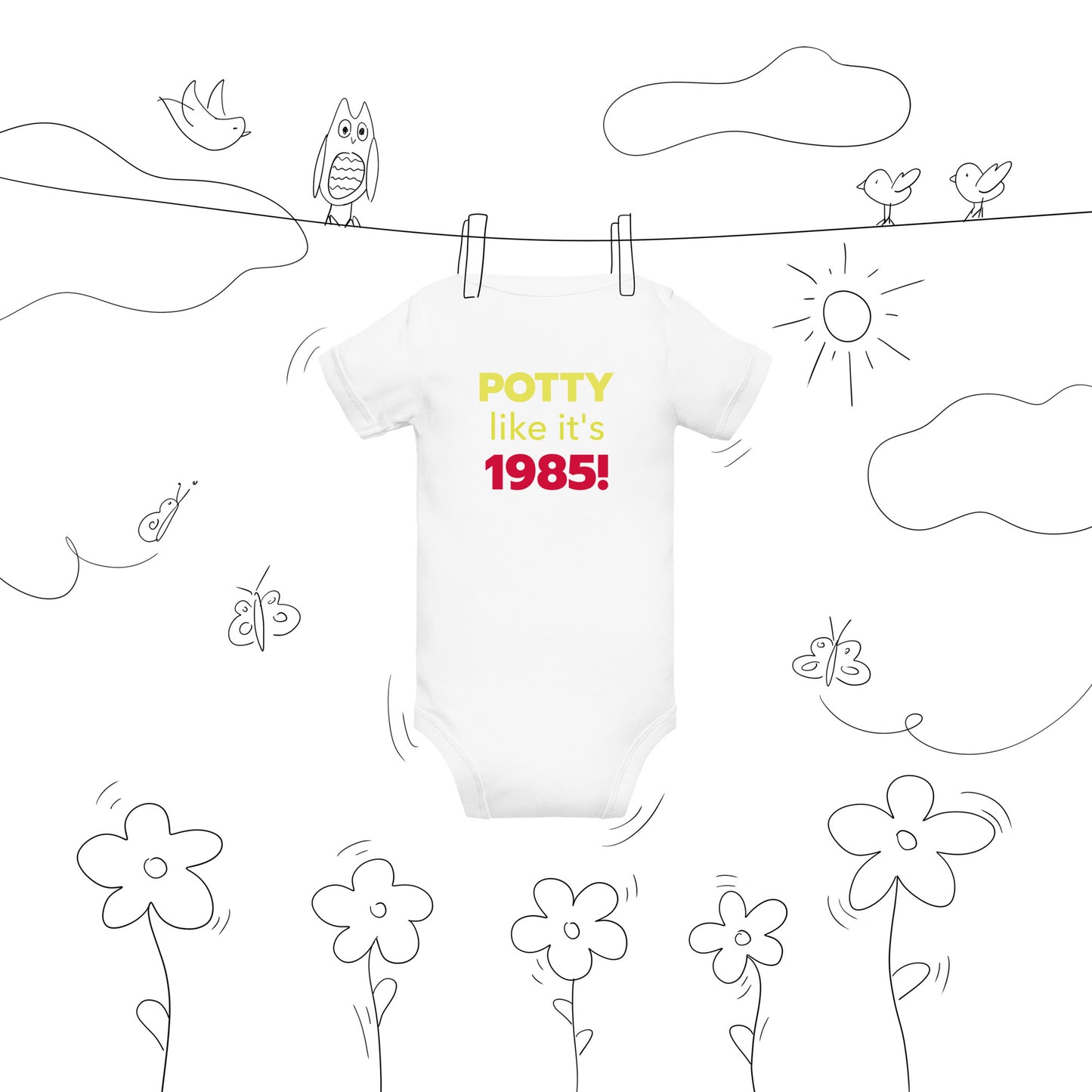 The 1985 Baby Short Sleeve Onesie
