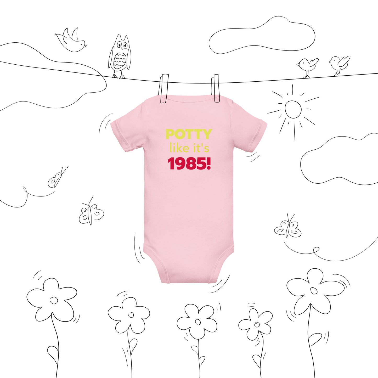 The 1985 Baby Short Sleeve Onesie
